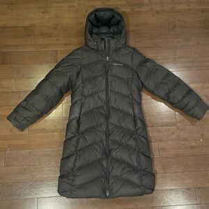 Marmot Women's Long Black Puffer Jacket